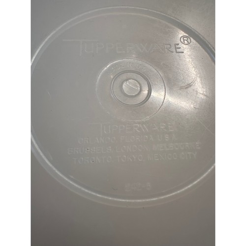 Vintage tupperware sheer - sheer, round